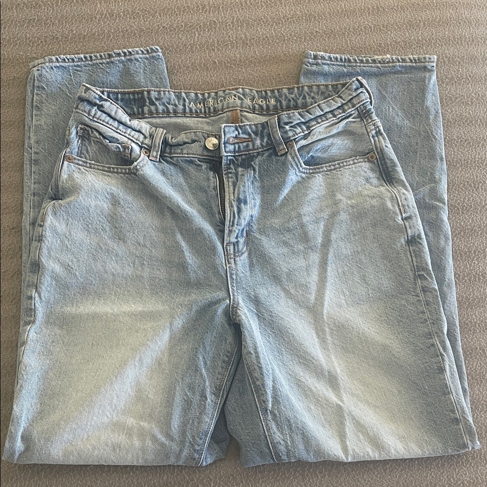American Eagle Outfitters Light Blue Straight Jeans - Picture 3 of 4